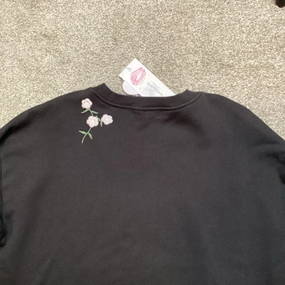 NEW Wildfox Dirty Martini Roadtrip Sweatshirt | Pirate Black Small - Picture 10 of 10